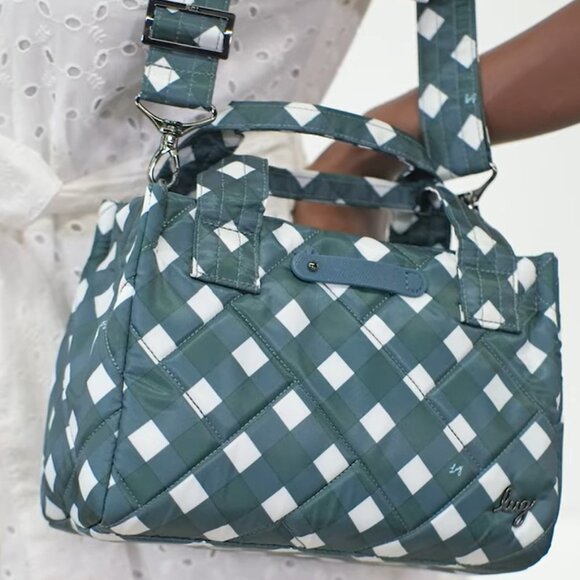 Lug Classic Quilted Crossbody with Tote Handles - Jitterbug - Picture 4 of 11